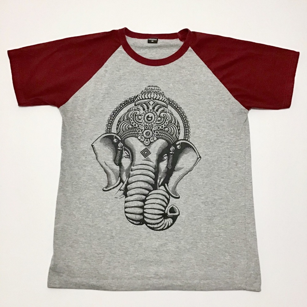 Ganesh Graphic Ringer Tee M